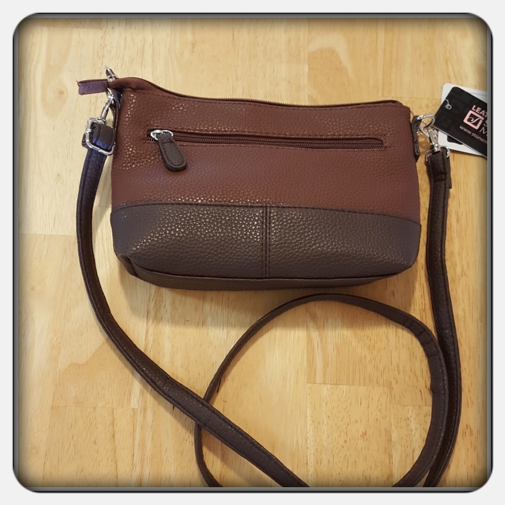 NWT Stone Mountain Brown East West 3 In 1 Purse - Picture 3 of 7